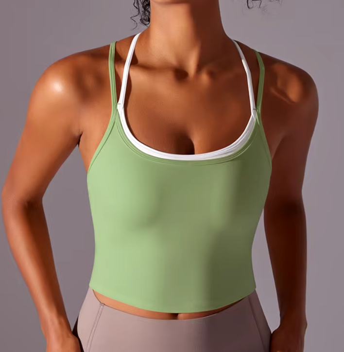 Comfort Yoga Double Strap Top